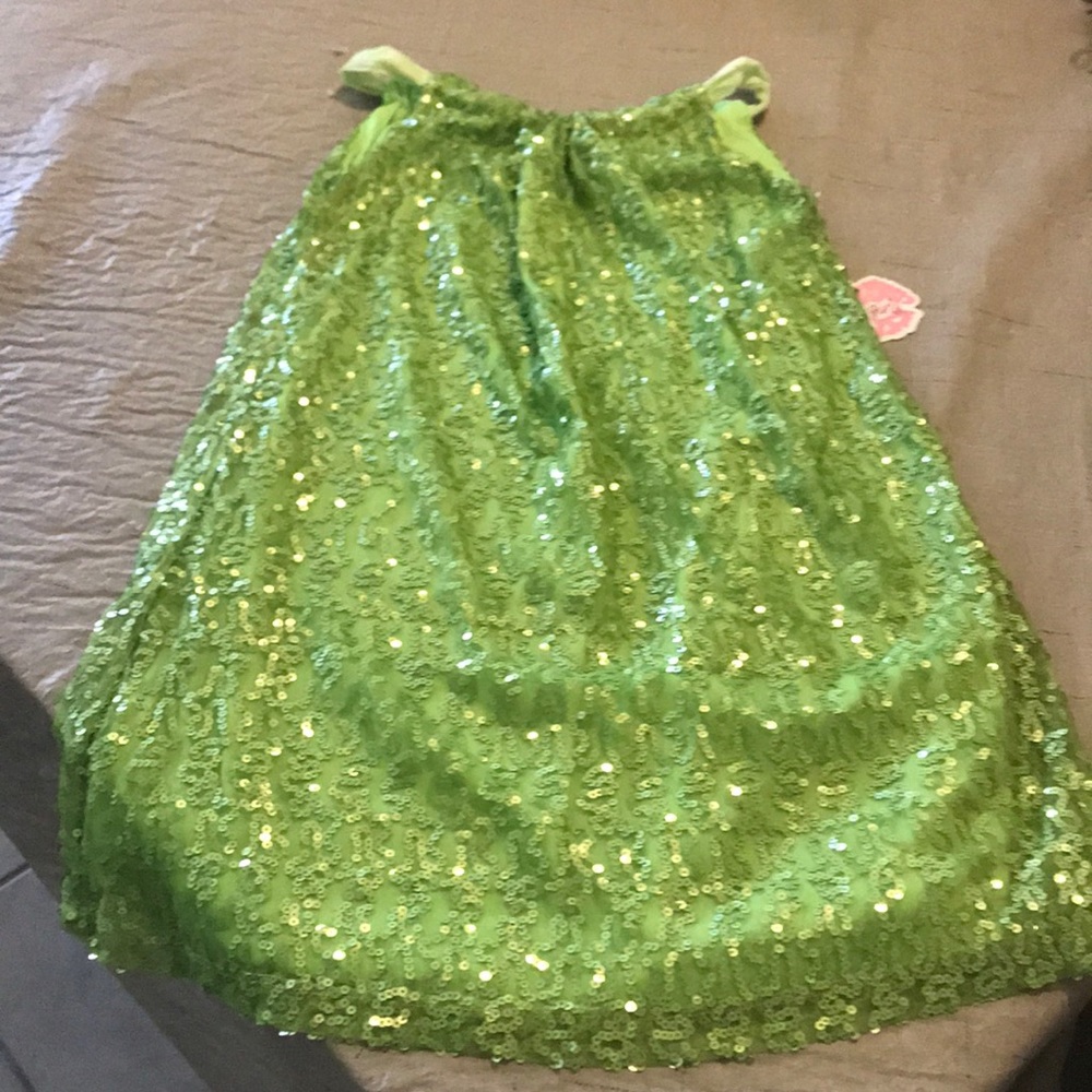 NEW Lipstik Girls lime green dress Size 7